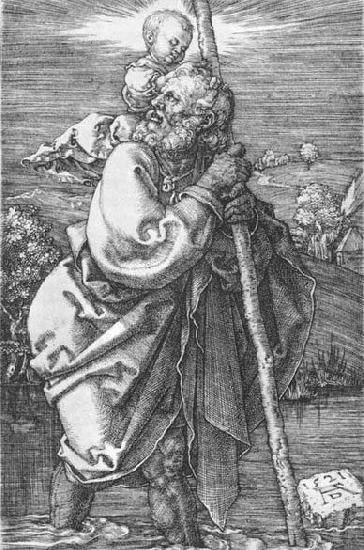 St Christopher Facing to the Left, Albrecht Durer
